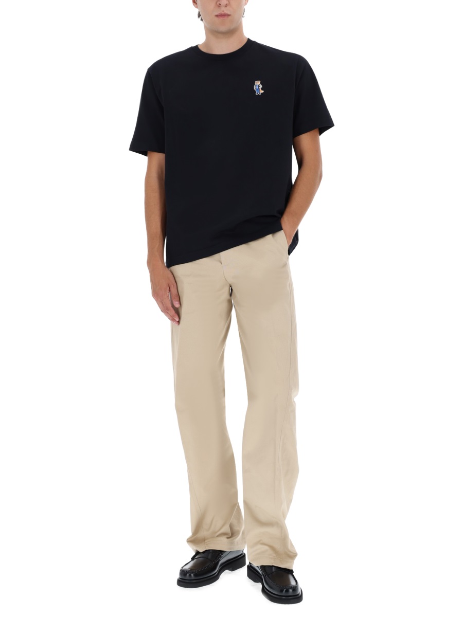 Maison Kitsuné "COMFORT DRESSED FOX" T-SHIRT Zwart