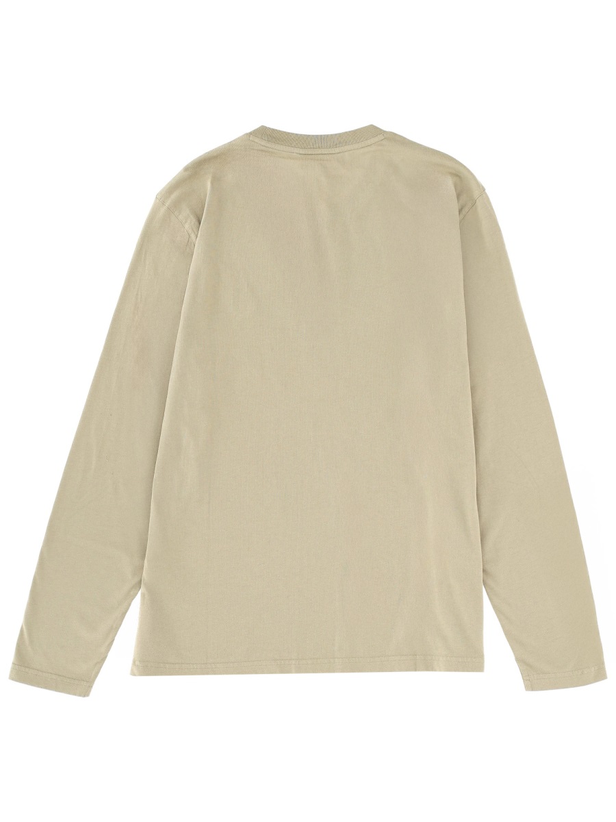 Maison Kitsuné LONG SLEEVE "FOX HEAD" T-SHIRT Groen