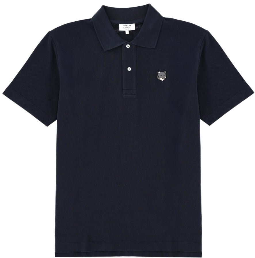 Maison Kitsuné POLO WITH LOGO Blauw