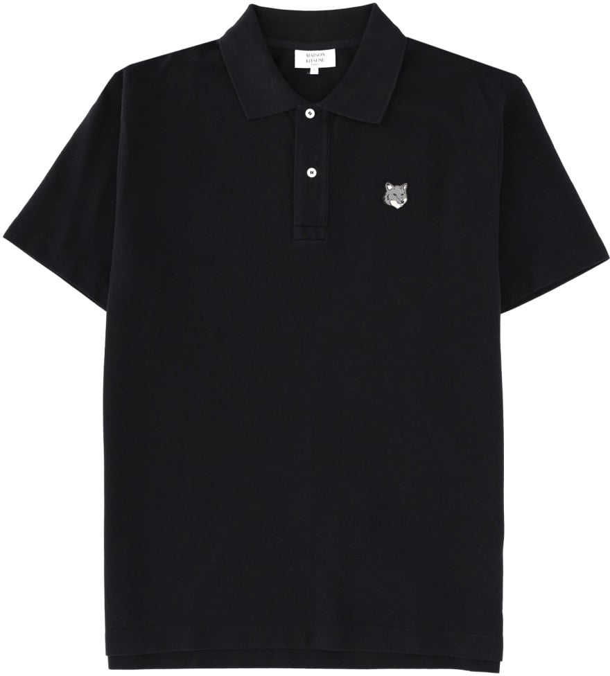 Maison Kitsuné POLO WITH LOGO Zwart