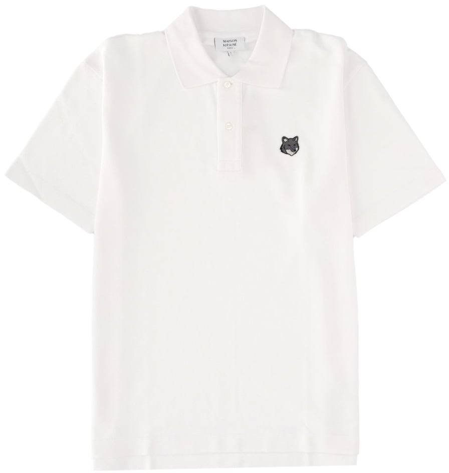 Maison Kitsuné POLO WITH LOGO Wit
