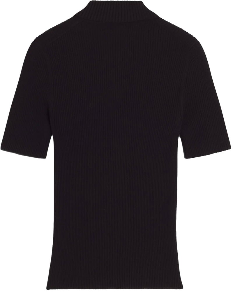 Maison Kitsuné POLO WITH LOGO Zwart