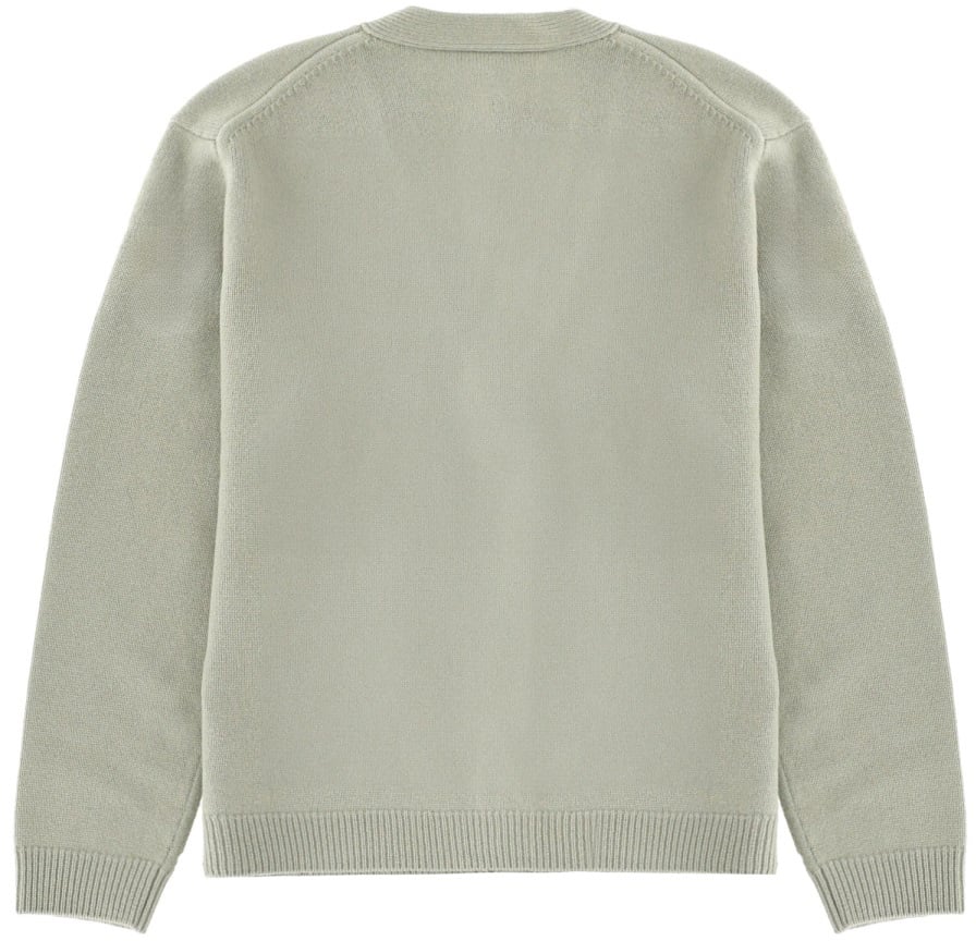 Maison Kitsuné "FOX HEAD" CARDIGAN Groen