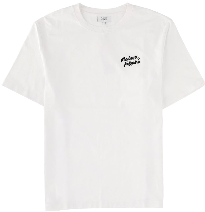Maison Kitsuné T-SHIRT WITH LOGO Wit