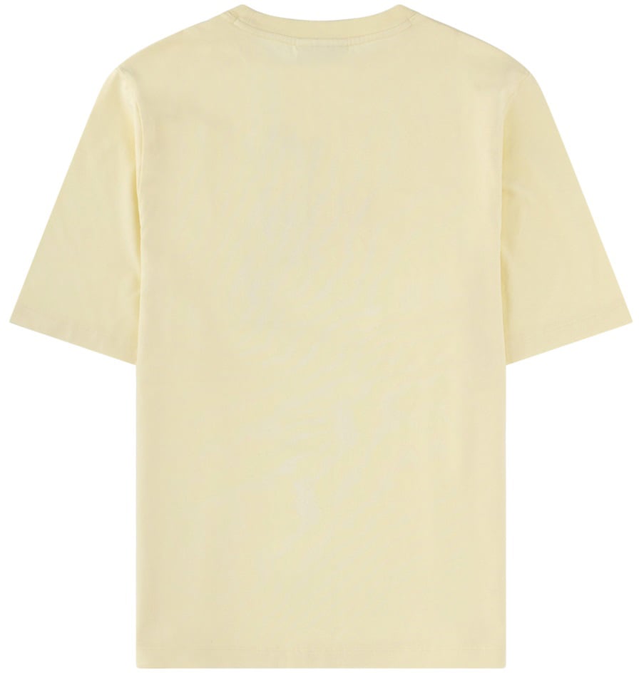 Maison Kitsuné T-SHIRT CON LOGO Geel