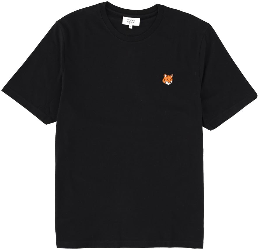 Maison Kitsuné T-SHIRT "FOX HEAD" Zwart
