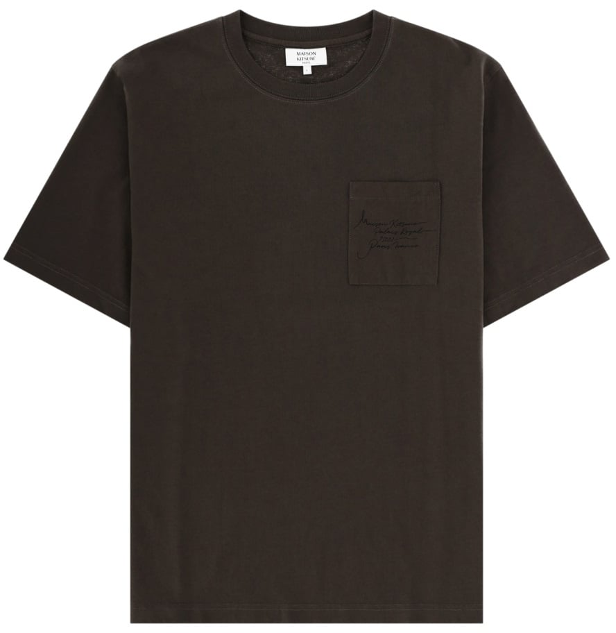 Maison Kitsuné T-SHIRT "POETIC SCRIPT" Bruin