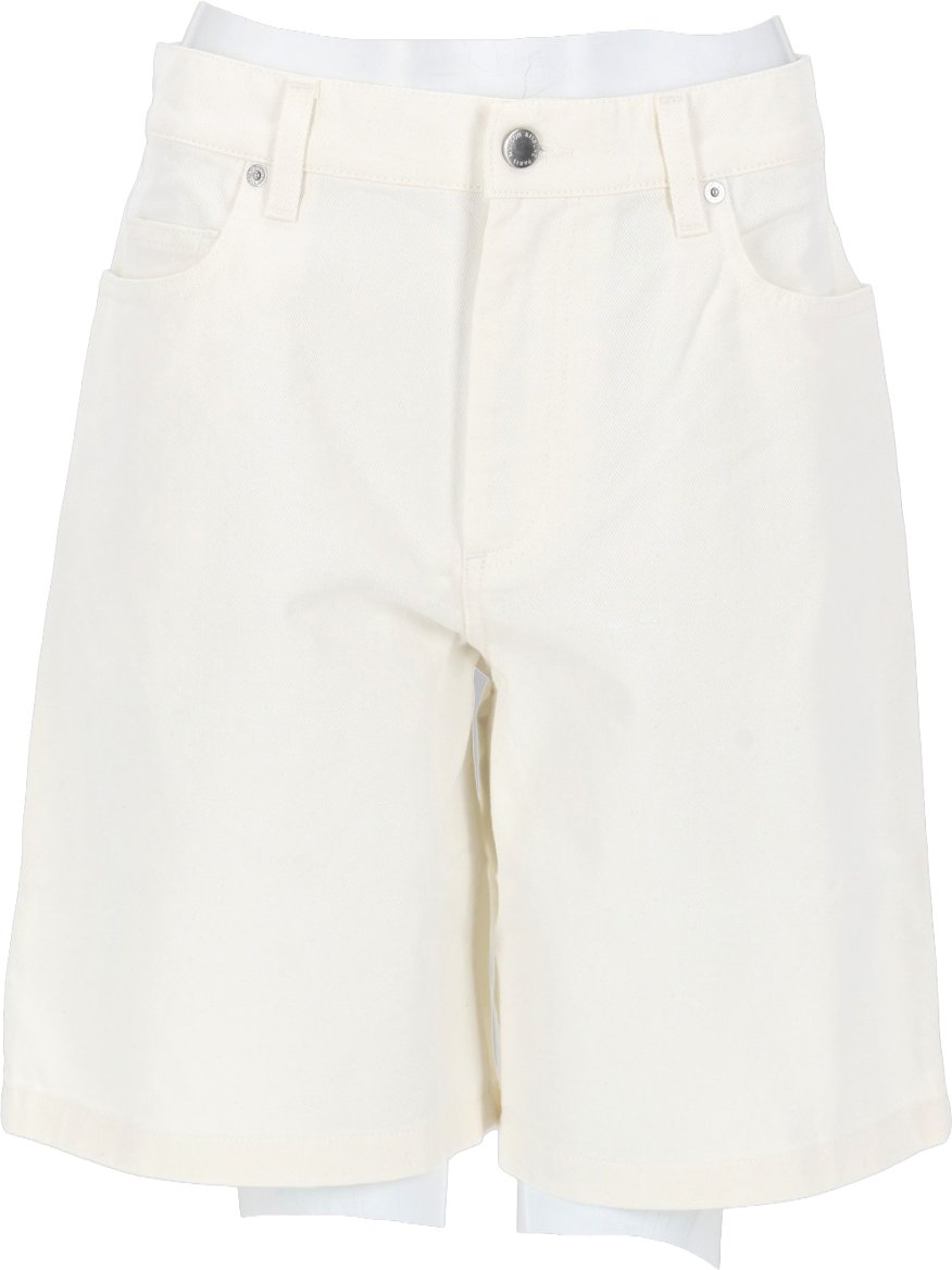 Maison Kitsuné SHORTS IN DENIM Wit