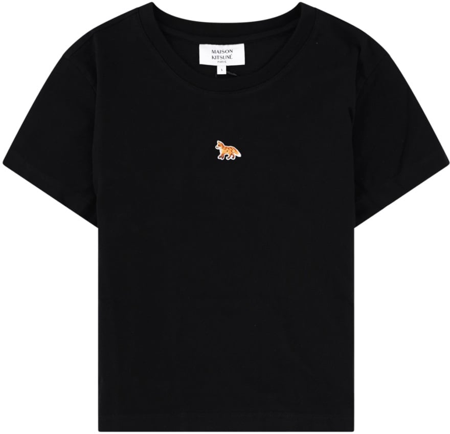 Maison Kitsuné T-SHIRT "BABY FOX" Zwart