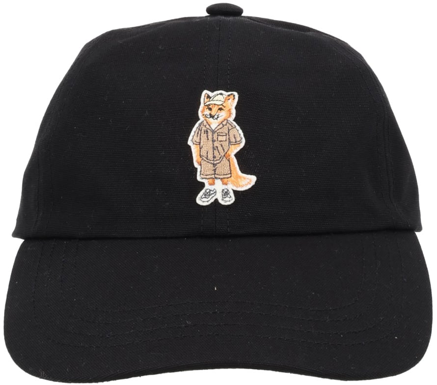 Maison Kitsuné CAPPELLO "DRESSED FOX" Zwart