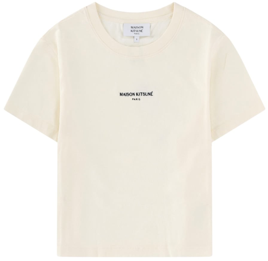Maison Kitsuné T-SHIRT CON LOGO Beige