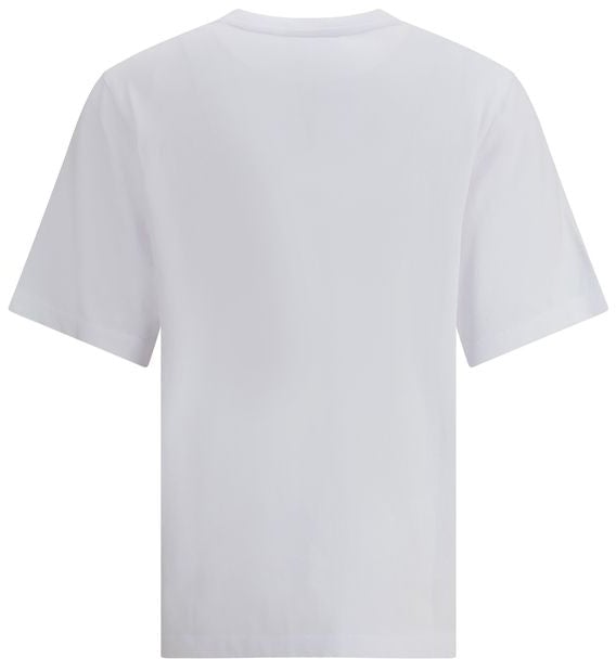 Maison Kitsuné Maison Kitsuné White Cotton T-Shirt Wit