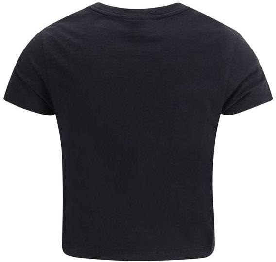 Maison Kitsuné Maison Kitsuné Black Cotton T-Shirt Zwart