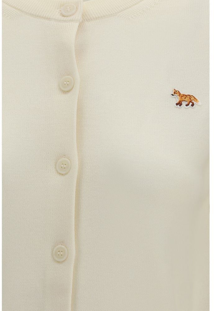 Maison Kitsuné Maison Kitsuné Beige Cotton Cardigan Beige