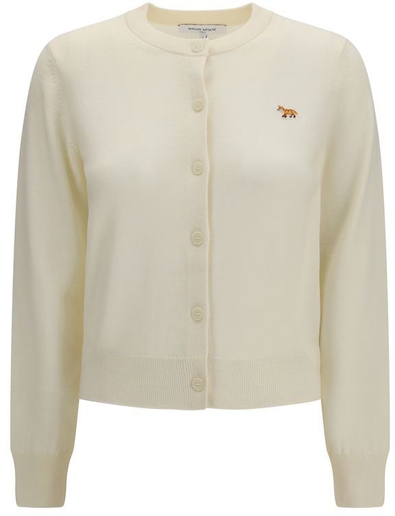 Maison Kitsuné Maison Kitsuné Beige Cotton Cardigan Beige