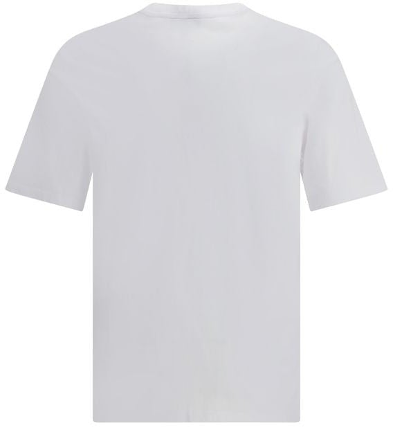 Maison Kitsuné Maison Kitsuné White Cotton T-Shirt Wit