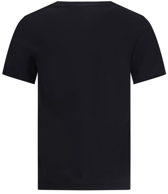 Maison Kitsuné Maison Kitsuné Black Cotton T-Shirt Zwart