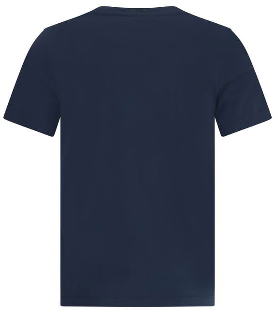Maison Kitsuné Maison Kitsuné Blue Cotton T-Shirt Blauw