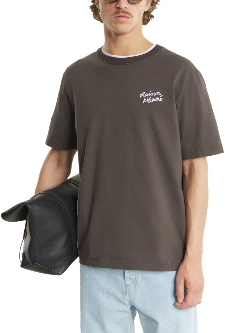 Maison Kitsuné Maison Kitsune'' T-Shirts And Polos Brown Taupe