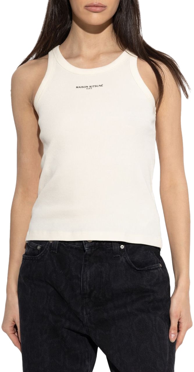 Maison Kitsuné Maison Kitsune' Top Beige Wit