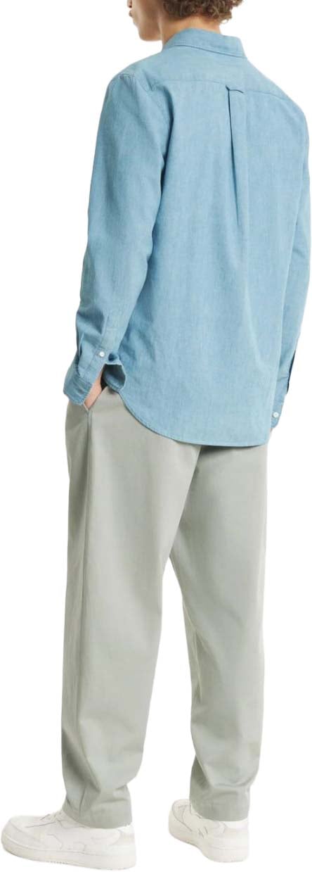 Maison Kitsuné Maison Kitsune' Shirts Light Blue Lichtblauw
