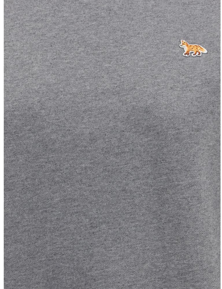 Maison Kitsuné Maison Kitsuné Gray Cotton Sweatshirt Grijs