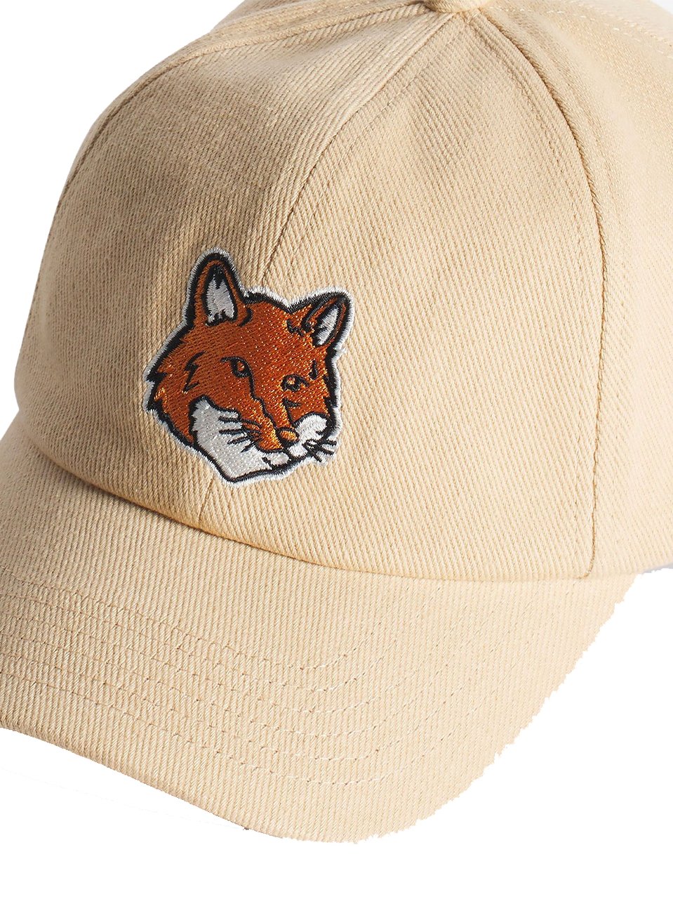 Maison Kitsuné casquettes fox head Beige