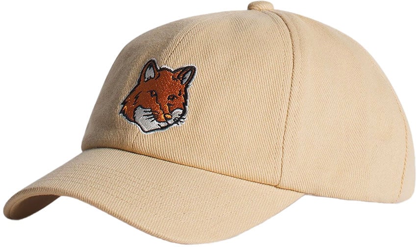 Maison Kitsuné casquettes fox head Beige