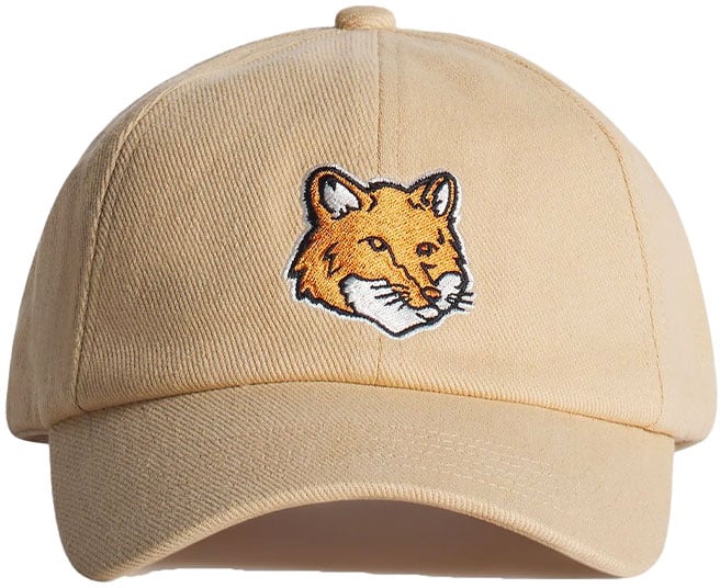 Maison Kitsuné casquettes fox head Beige