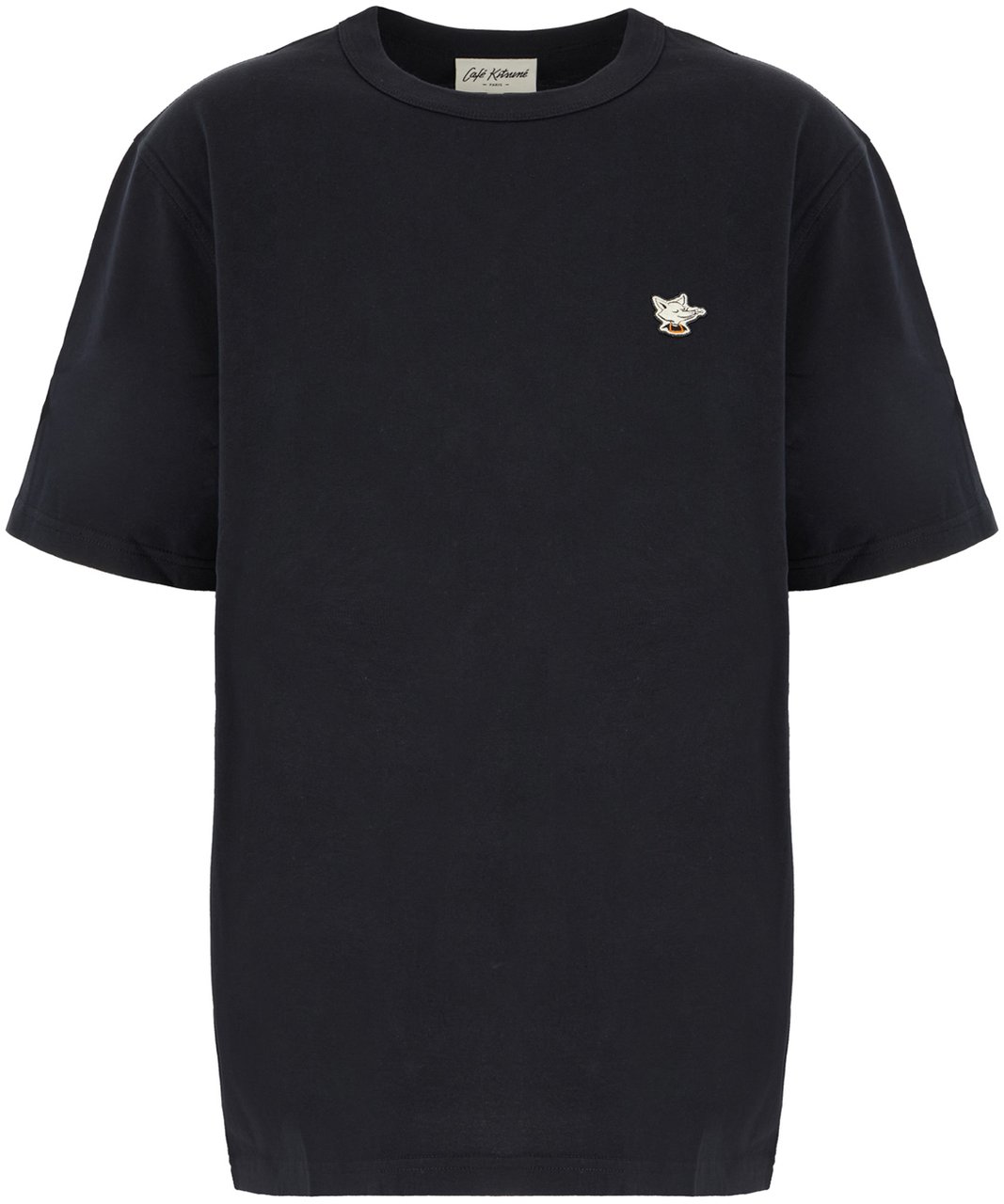Maison Kitsuné Maison Kitsuné Black cotton t-shirt Zwart