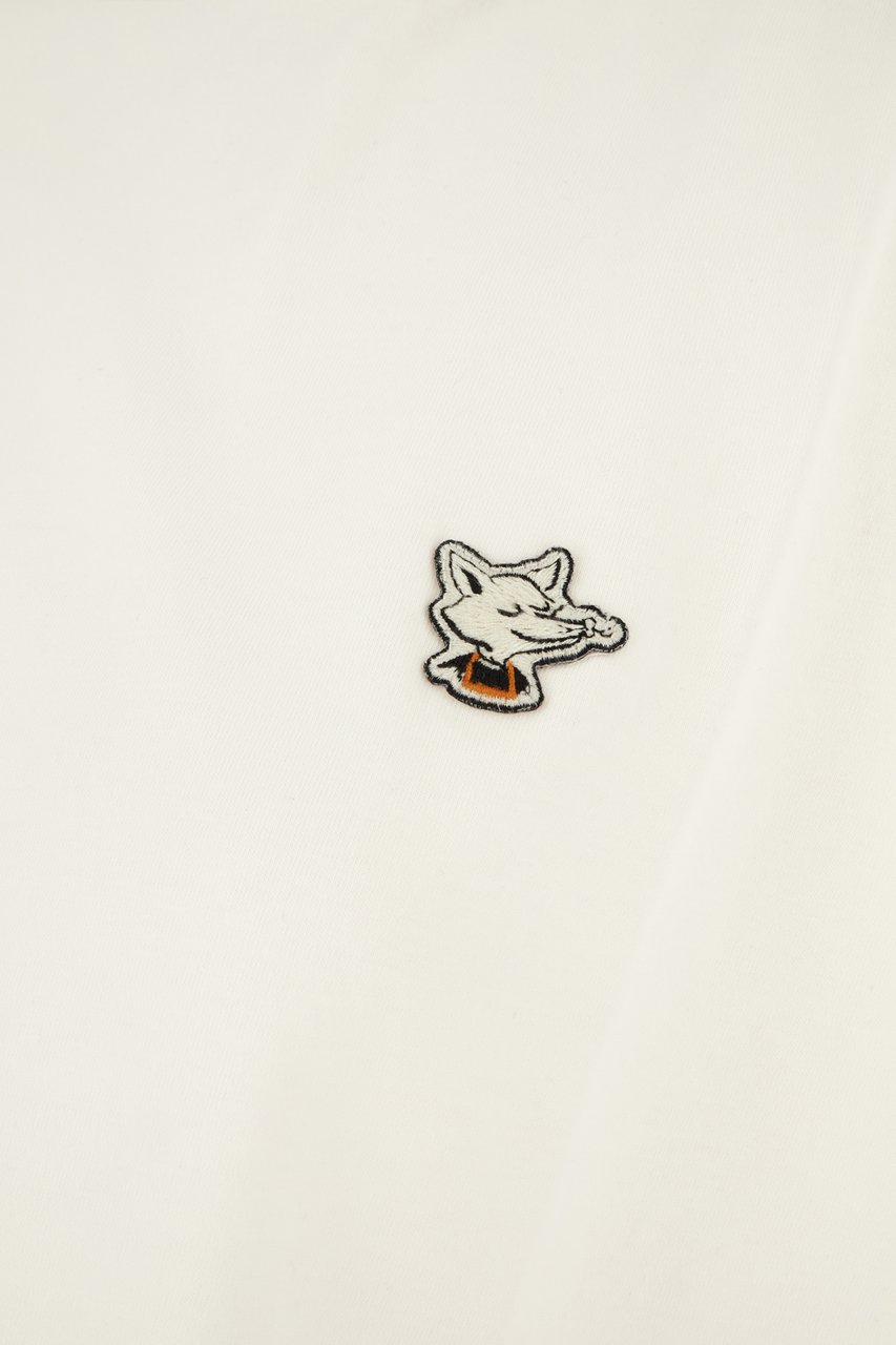 Maison Kitsuné Maison Kitsuné Ivory cotton t-shirt Neutraal