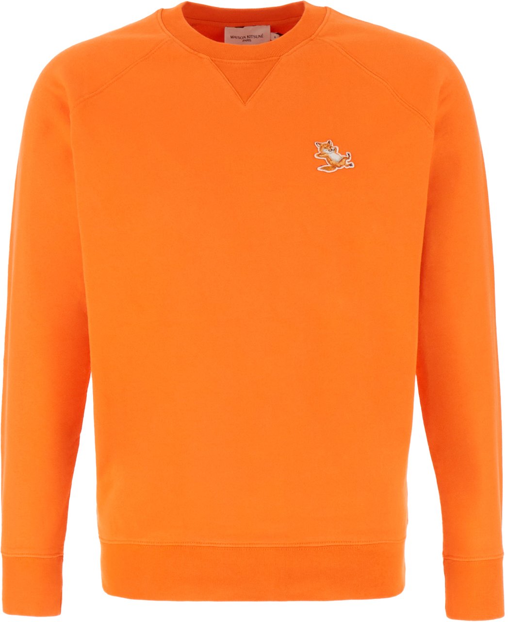 Maison Kitsuné Maison Kitsuné Orange cotton sweatshirt Oranje