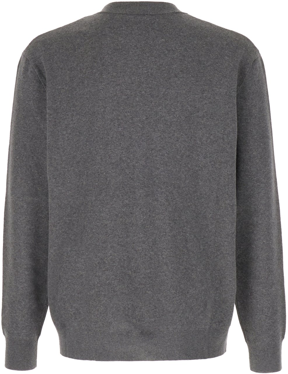 Maison Kitsuné Maison Kitsuné Melange grey cotton sweater Grijs