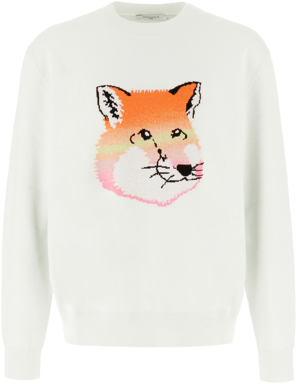 Maison Kitsuné Maison Kitsuné Chalk cotton sweater Neutraal