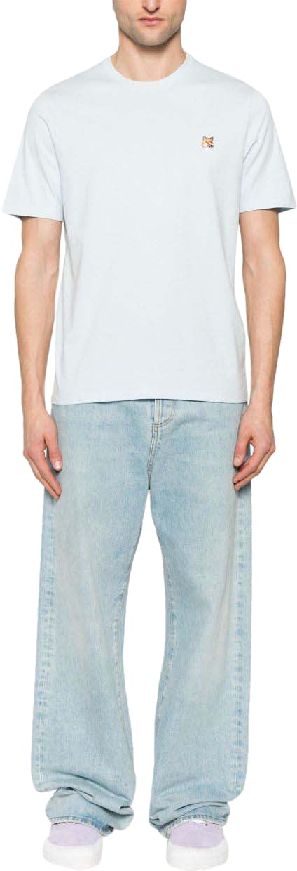 Maison Kitsuné Maison Kitsune' T-Shirts And Polos Blue Blauw