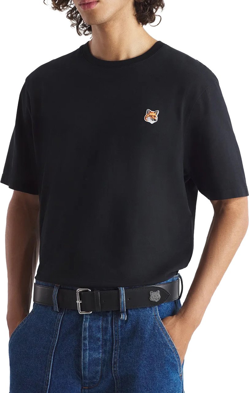 Maison Kitsuné Maison Kitsune' T-Shirts And Polos Black Zwart