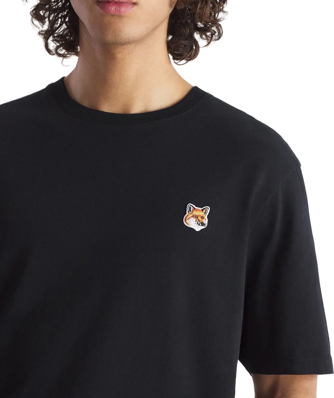 Maison Kitsuné Maison Kitsune' T-Shirts And Polos Black Zwart