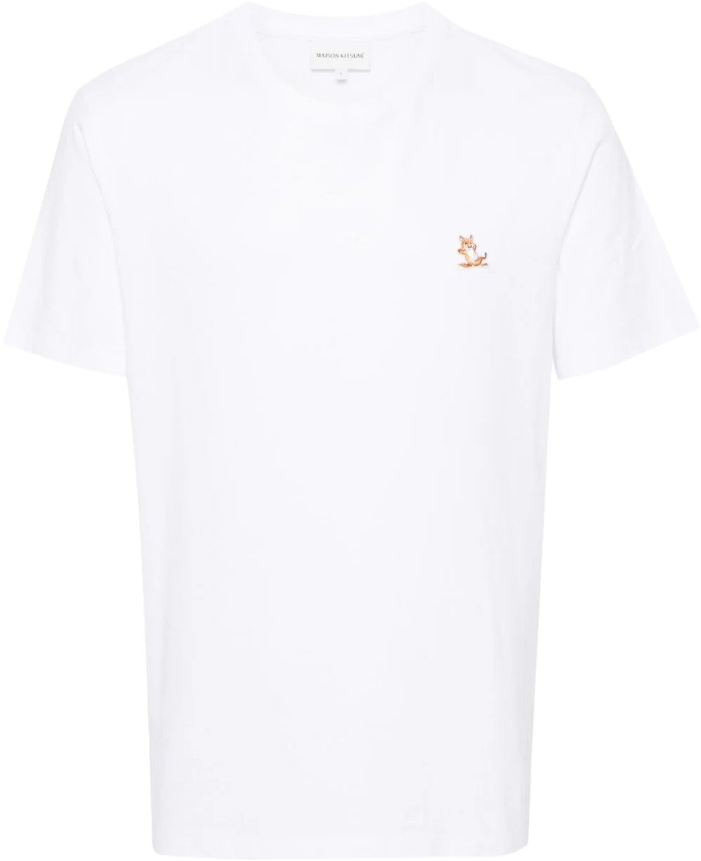 Maison Kitsuné chillax fox patch regular tee shirt divers Divers