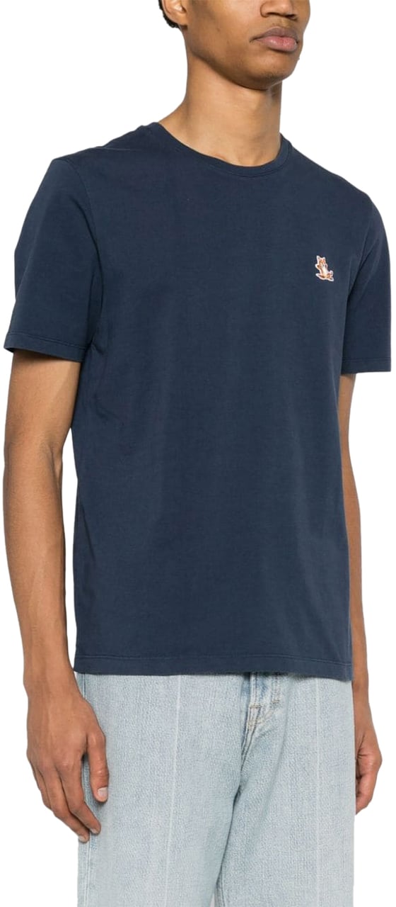 Maison Kitsuné Maison Kitsune' T-Shirts And Polos Blue Blauw