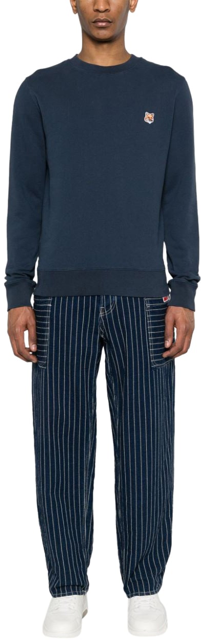 Maison Kitsuné Maison Kitsune' Sweaters Blue Blauw