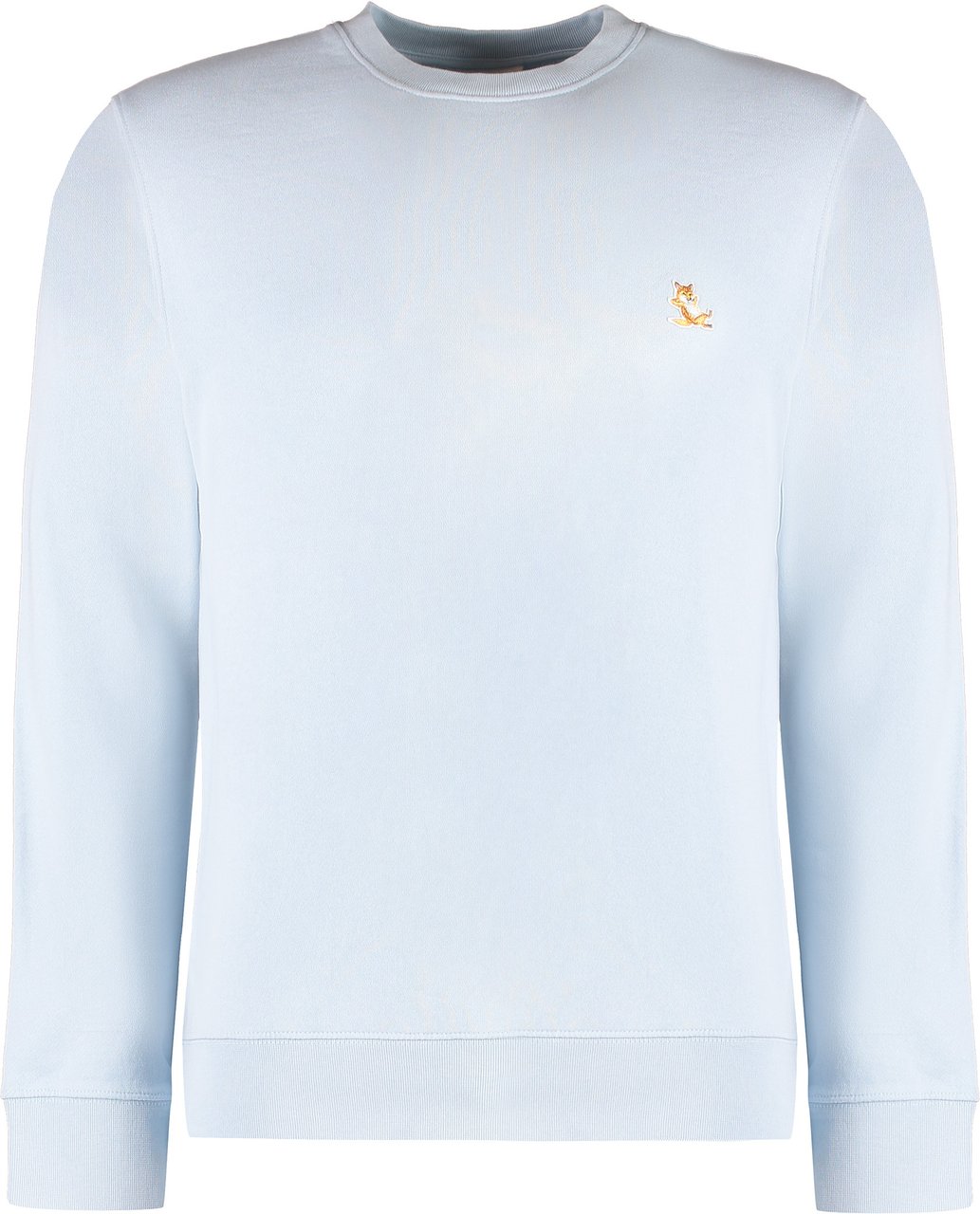 Maison Kitsuné Cotton crew-neck sweatshirt Blauw