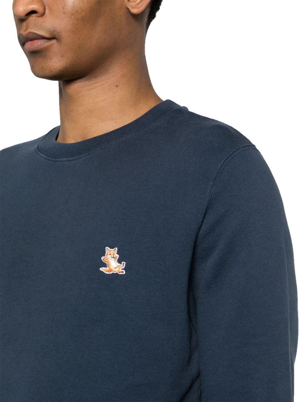 Maison Kitsuné Maison Kitsune' Sweaters Blue Blauw