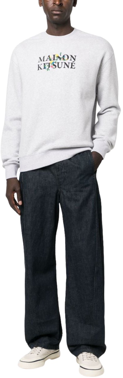 Maison Kitsuné Maison Kitsune' Sweaters Grey Grijs