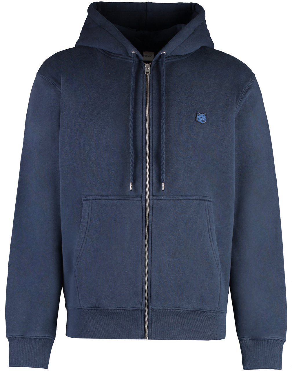 Maison Kitsuné Full zip hoodie Blauw