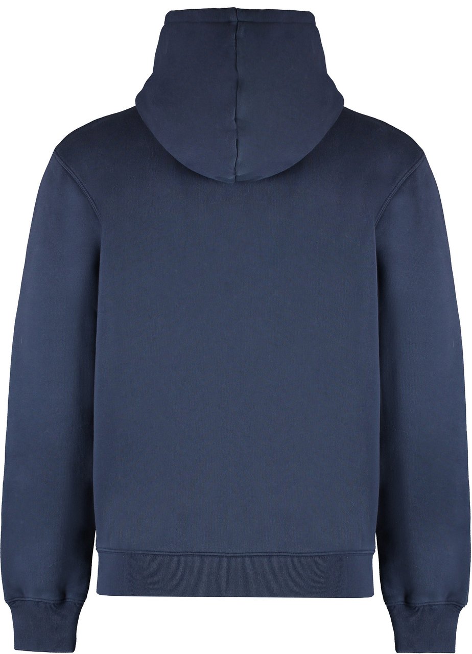 Maison Kitsuné Full zip hoodie Blauw