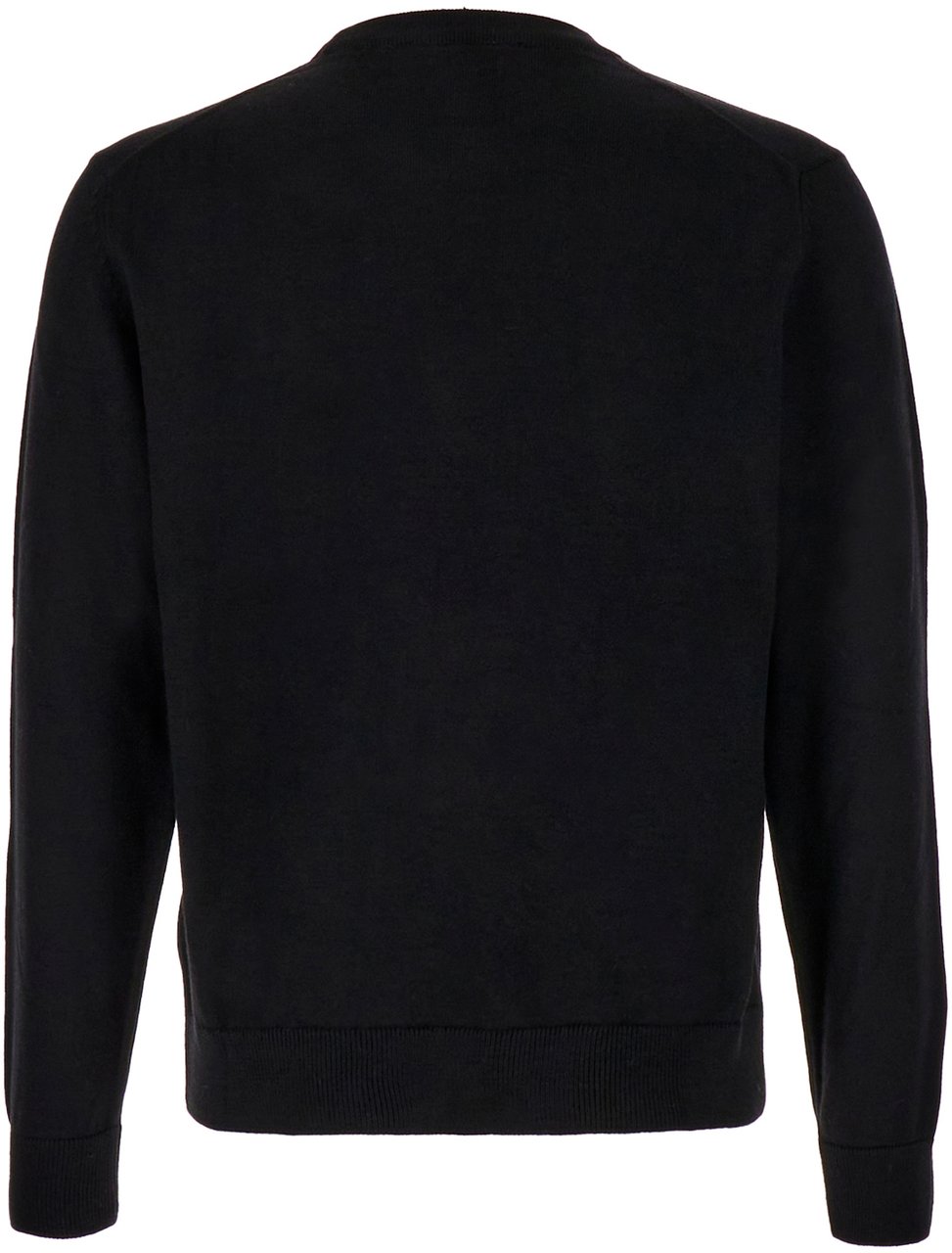 Maison Kitsuné Maison Kitsuné Black wool sweater Zwart