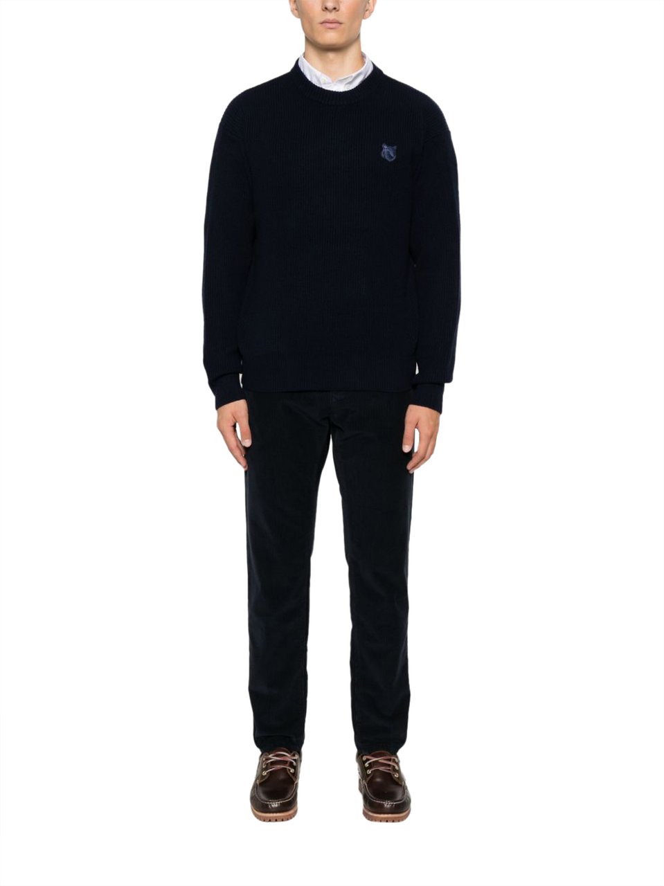 Maison Kitsuné Maison Kitsune' Sweaters Blue Blauw