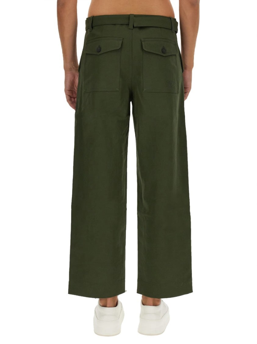 Maison Kitsuné Twill Pants Groen