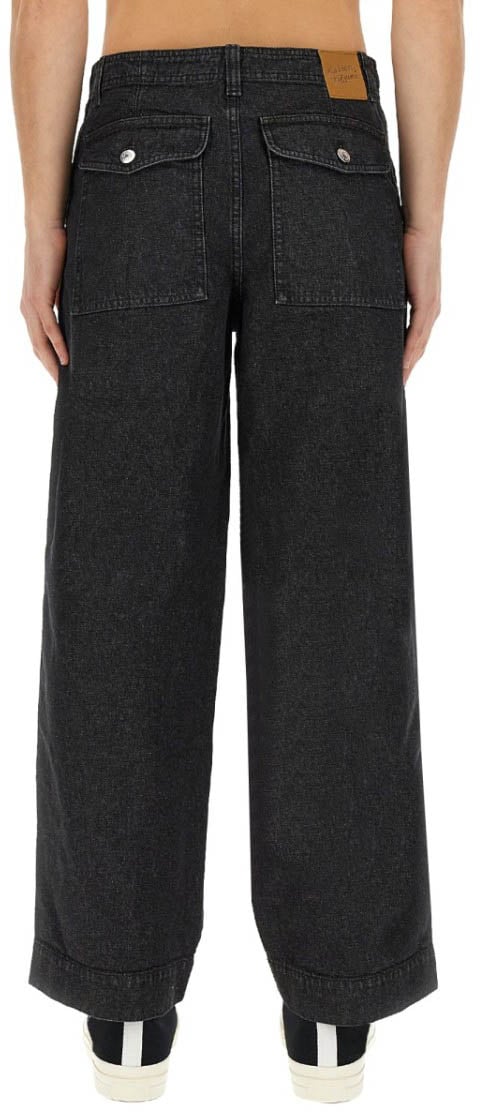Maison Kitsuné Jeans Workwear Zwart