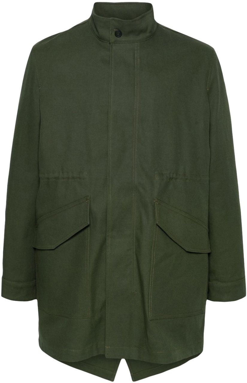 Maison Kitsuné Maison Kitsune' Jackets Militarygreen Groen